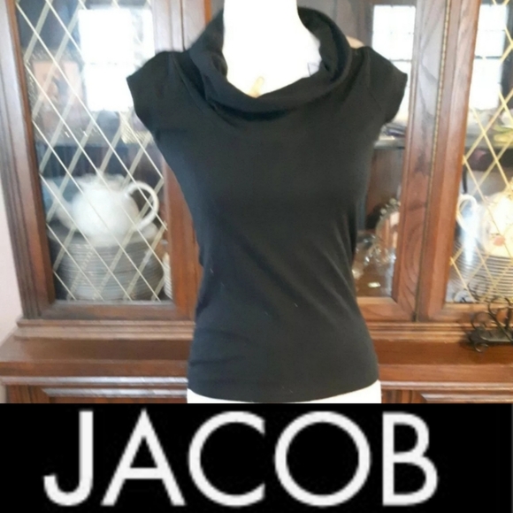 size Xs Jacob Short Sleeve cowl neck Jacob blouse - Picture 9 of 9
